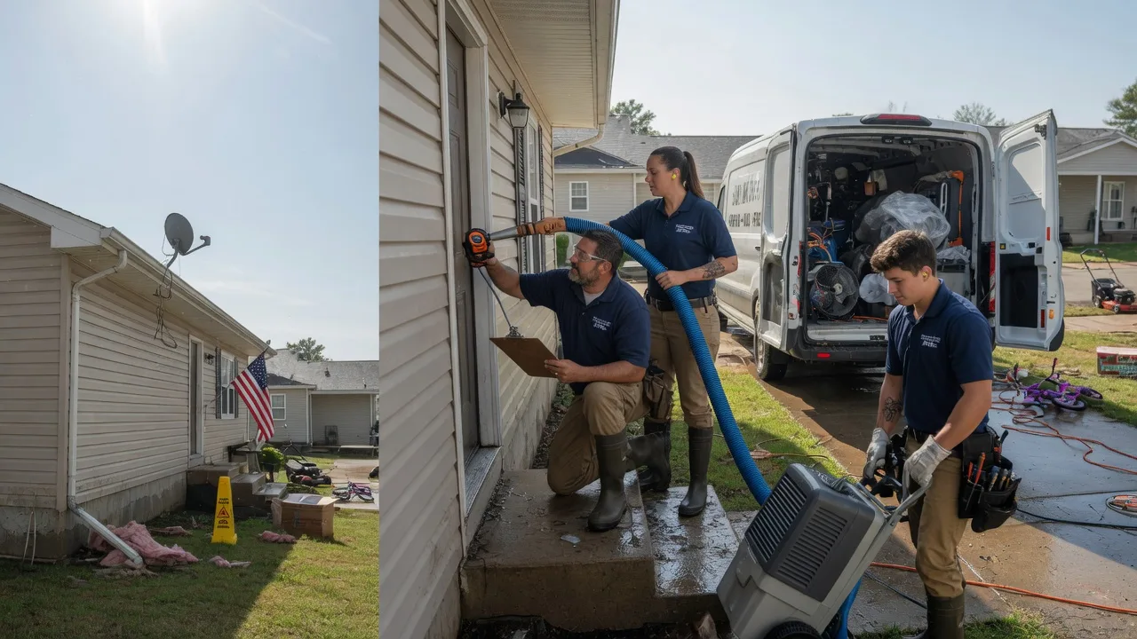 Ceiling Water Damage Restoration in Kampsville, IL near me